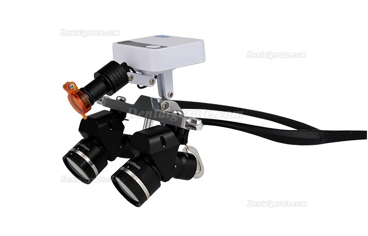 WJ YWJ-MG11U 3.0X-5.0X Dental Flip-up Ergonomic Lupenbrille (Aluminiumrahmen, Einstellbare Vergr&ouml;&szlig;erung) mit Lupenbrille Licht Zahnarzt